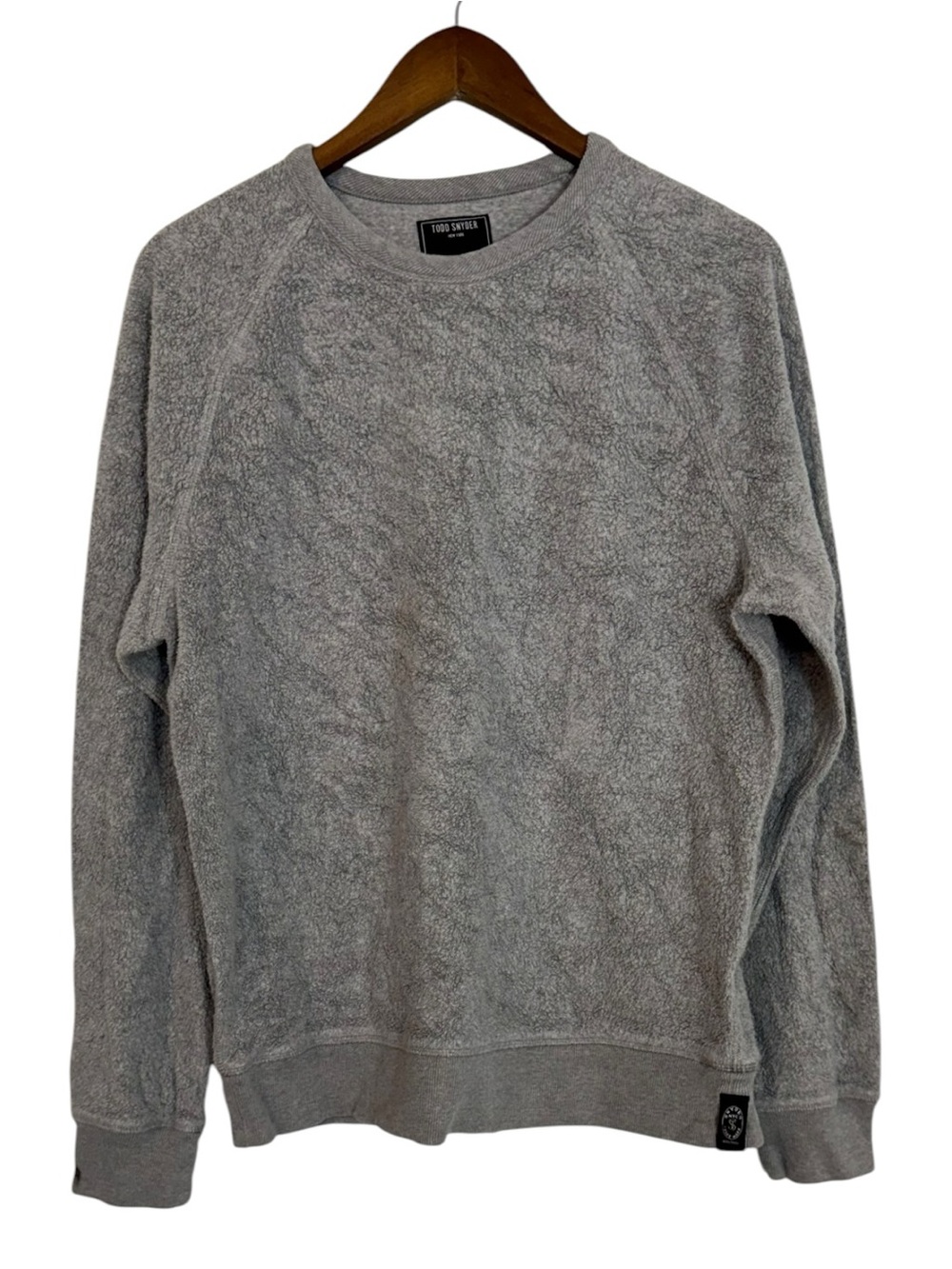 Todd Snyder Grey Reverse Fleece Crew Neck Pullover Sweatshirt Gray Men’s Medium